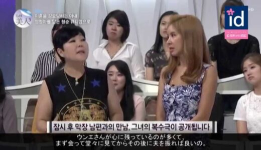 韓国美容整形。LET美人。ブス顔のせいで夫から離婚を強要される女。