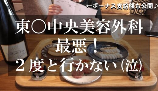 ボーナス支給額公開｜美容整形外科選びに失敗した話｜二度と行かない【一人暮らしvlog】