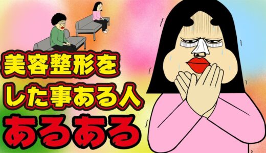 【整形】美容整形経験者にありがちなこと【漫画動画】