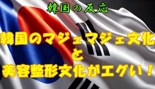 【韓国の反応】まじぇまじぇ文化と美容整形文化を叩く日本のTV番組！【韓国人の反応・海外の反応】