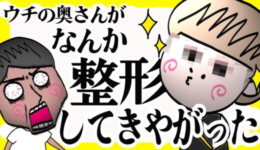 奥さんが勝手に美容整形失敗してきた！？【夫婦】【アニメ】