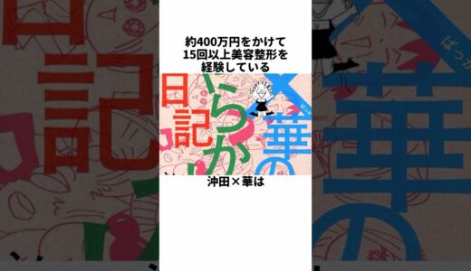 約400万かけて15回以上美容整形を経験している沖田×華に関する雑学　#沖田×華